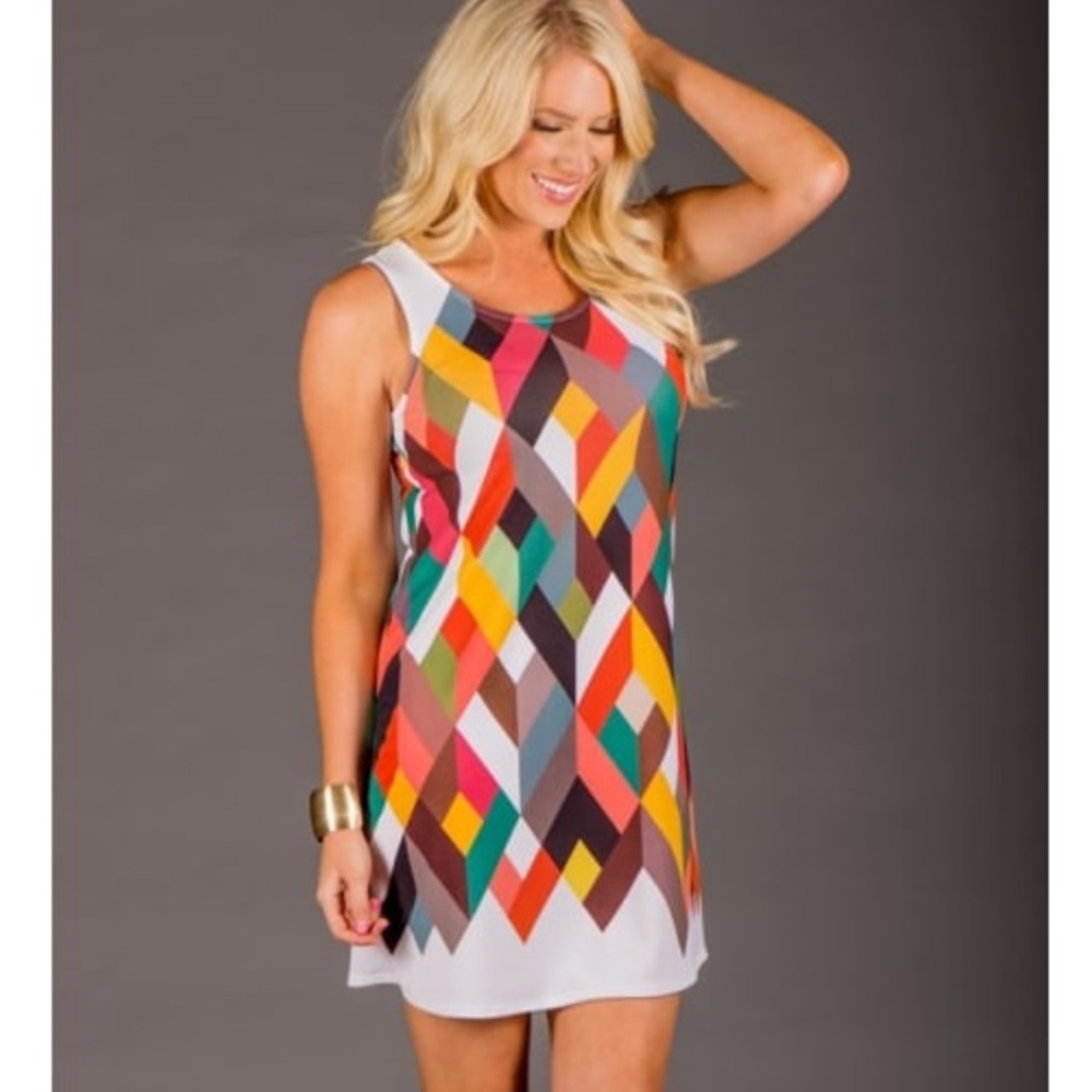 Diamond Print Dress